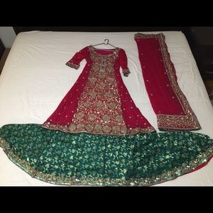 Bridal wedding dress lehenga